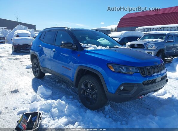 3C4NJDDN8PT545828 2023 JEEP COMPASS Синий Передняя правая четверть