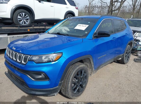 3C4NJDFB5NT130613 2022 JEEP COMPASS Синий Передняя левая четверть