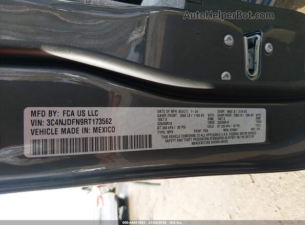 3C4NJDFN9RT173562 2024 JEEP COMPASS Серый Вид подкапотного пространства