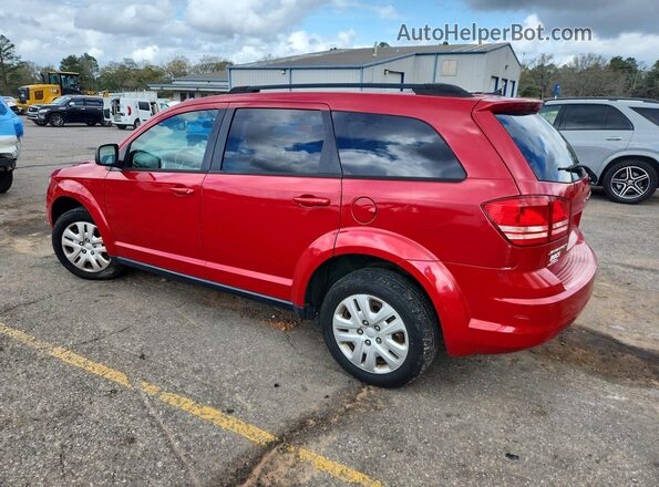 3C4PDCAB0GT139482 2016 DODGE JOURNEY Красный Задняя левая четверть