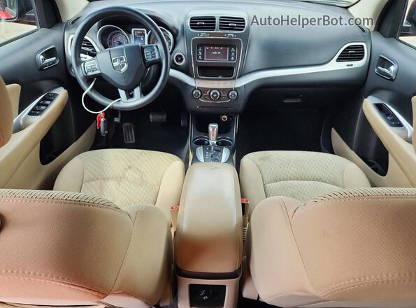 3C4PDCAB0GT139482 2016 DODGE JOURNEY Красный Вид панели приборов