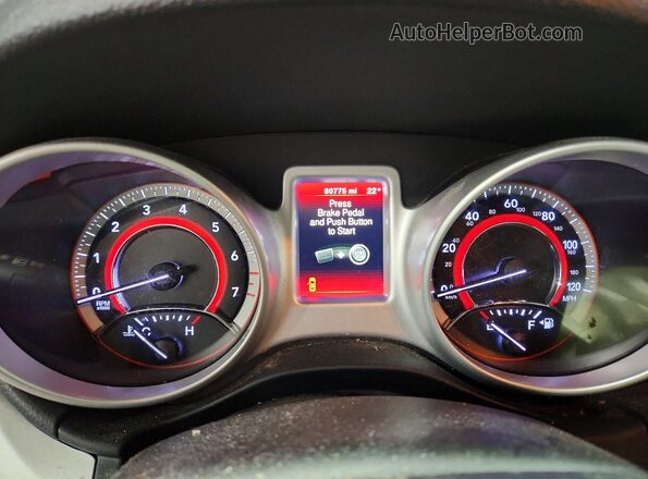 3C4PDCAB1LT275551 2020 DODGE JOURNEY Серый Вид щитка приборов