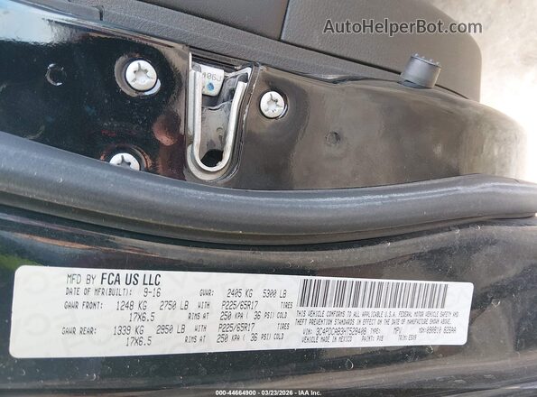 3C4PDCAB3HT528408 2017 DODGE JOURNEY Black Widok komory silnika