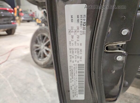 3C4PDCBB0KT863485 2019 DODGE JOURNEY Gray Widok naklejki z numerem VIN