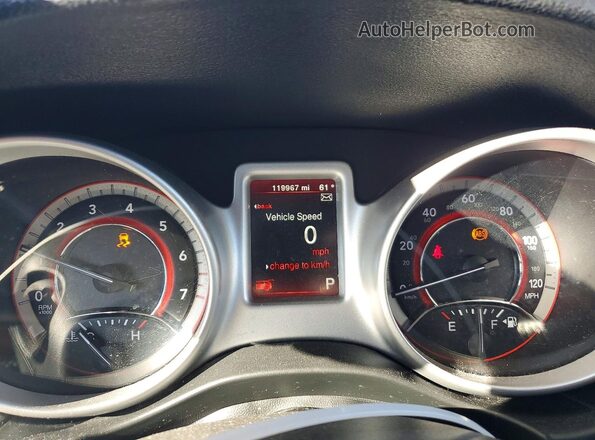 3C4PDCBB1KT846047 2019 DODGE JOURNEY Silver Instrument cluster view