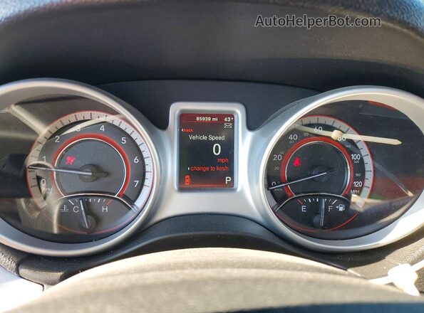 3C4PDCBB7KT799056 2019 DODGE JOURNEY Red Widok zestawu wskaźników