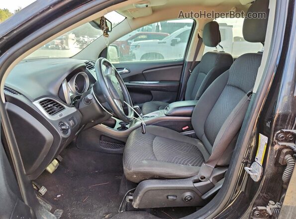 3C4PDCBB9HT608181 2017 DODGE JOURNEY Black Вид салону спереду