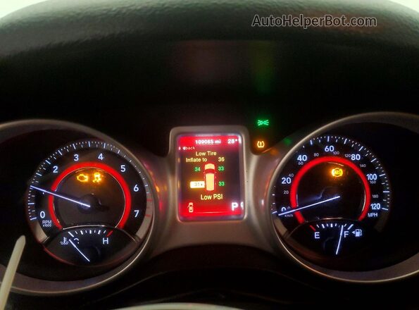 3C4PDCBB9KT852758 2019 DODGE JOURNEY Black Instrument cluster view