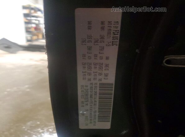 3C4PDCBB9KT852758 2019 DODGE JOURNEY Black VIN sticker view
