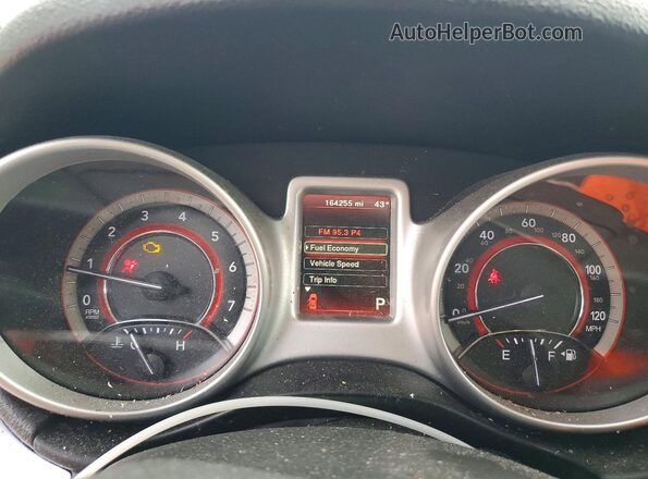 3C4PDCBG2HT533349 2017 DODGE JOURNEY Black Вид щитка приладів