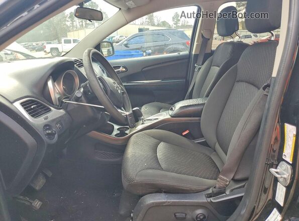 3C4PDCBG2HT533349 2017 DODGE JOURNEY Black Вид салону спереду