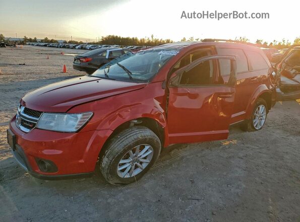 3C4PDCBGXHT510045 2017 DODGE JOURNEY Red წინა მარცხენა ხედი სამი მეოთხედიდან