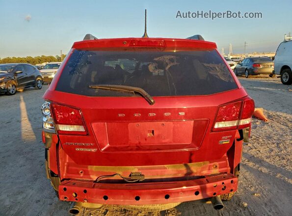 3C4PDCBGXHT510045 2017 DODGE JOURNEY Red უკანა ხედი
