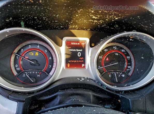 3C4PDCBGXHT510045 2017 DODGE JOURNEY Red ხელსაწყოთა პანელის ხედი