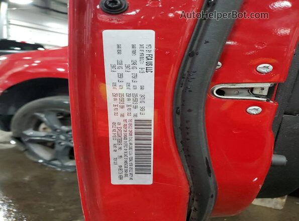 3C4PDCGG0KT858016 2019 DODGE JOURNEY Red Вид наклейки з VIN-кодом