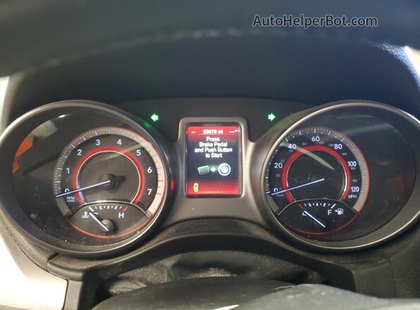 3C4PDDGG4HT548434 2017 DODGE JOURNEY White Instrument cluster view