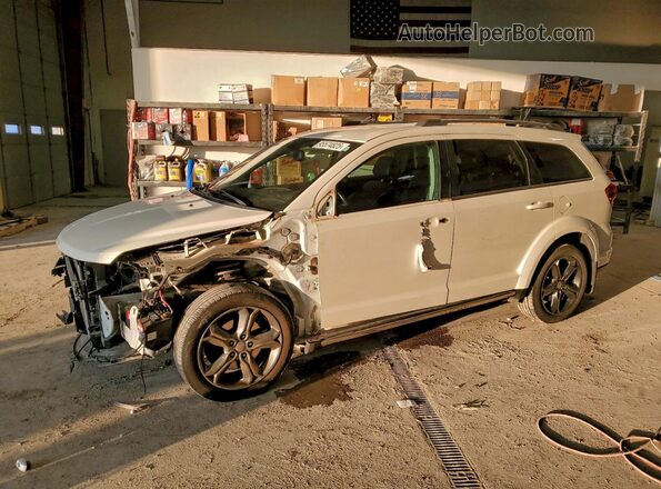 3C4PDDGG4HT557621 2017 DODGE JOURNEY White Vista tres cuartos delantera izquierda
