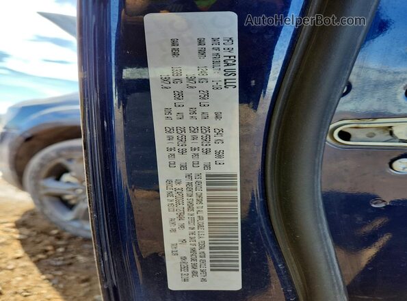 3C4PDDGG6JT278404 2018 DODGE JOURNEY Blue Вид наклейки з VIN-кодом