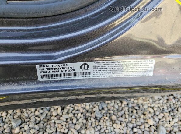 3C63RRGLXSG554711 2025 RAM 3500 Charcoal VIN კოდის სტიკერის ხედი