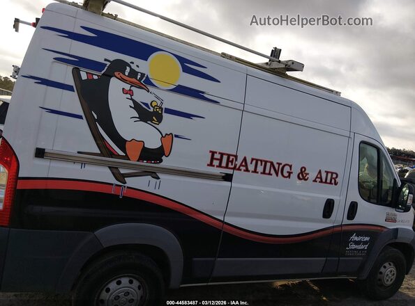 3C6TRVCGXJE101202 2018 RAM PROMASTER 2500 White Вид задньої частини салону