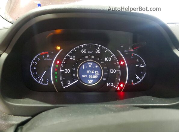 3CZRM3H54GG704523 2016 HONDA CR-V Темно-бордовый Вид щитка приборов