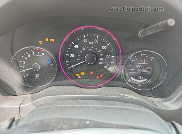 3CZRU5H16LM700316 2020 HONDA HR-V Серый Вид щитка приборов