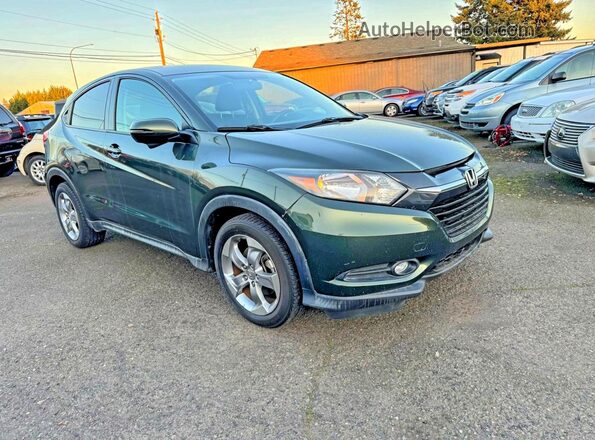 3CZRU5H55HM709616 2017 HONDA HR-V Green Przód lewy