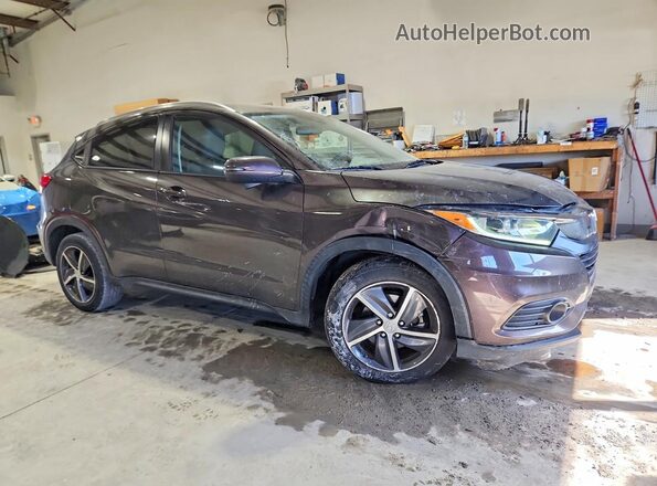 3CZRU5H56MM712342 2021 HONDA HR-V Maroon Przód prawy