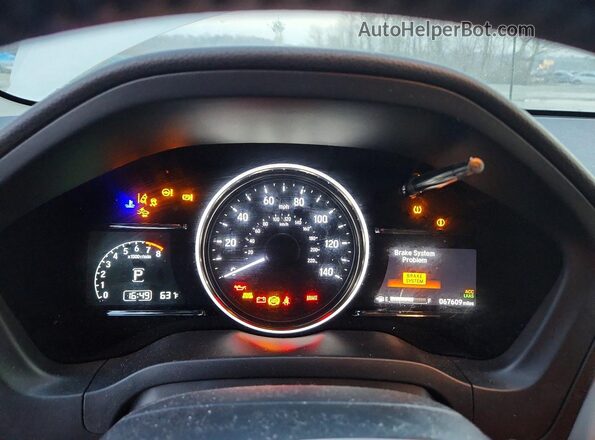 3CZRU5H76MM704033 2021 HONDA HR-V White Instrument cluster view