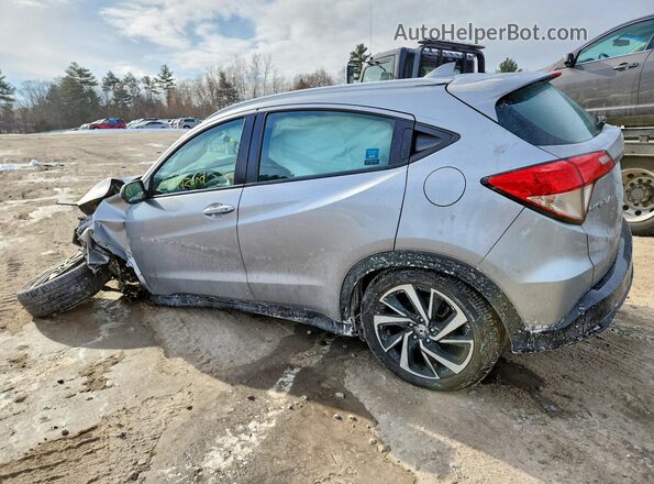 3CZRU6H10KG707975 2019 HONDA HR-V Silver Trasero izquierdo