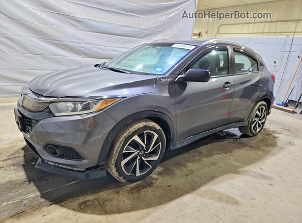 3CZRU6H10KG712562 2019 HONDA HR-V Gray Vista tres cuartos delantera izquierda