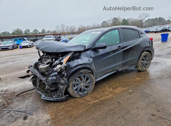 3CZRU6H10NM757233 2022 HONDA HR-V Черный Передняя левая четверть