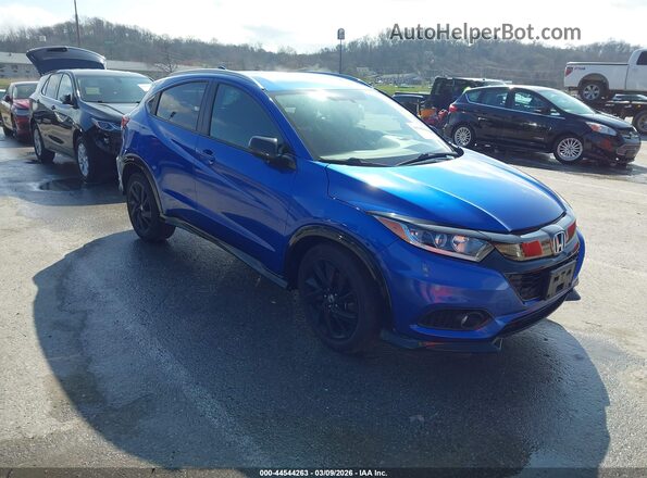 3CZRU6H12MM702443 2021 HONDA HR-V Blue Передня права чверть