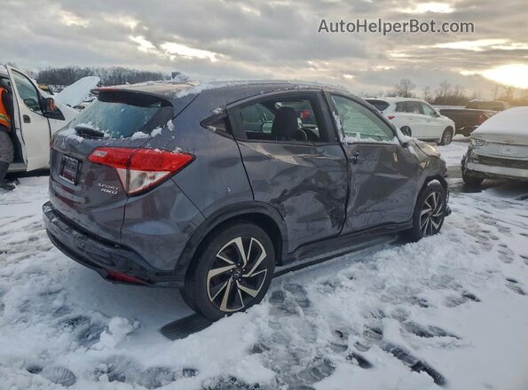 3CZRU6H14KG710281 2019 HONDA HR-V Gray Trasero derecho