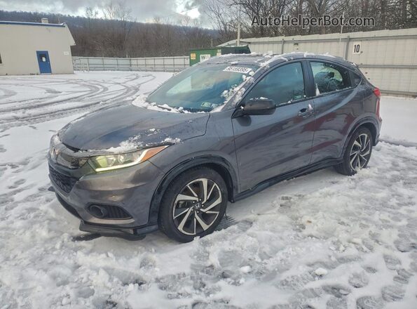 3CZRU6H14KG710281 2019 HONDA HR-V Gray Vista tres cuartos delantera izquierda
