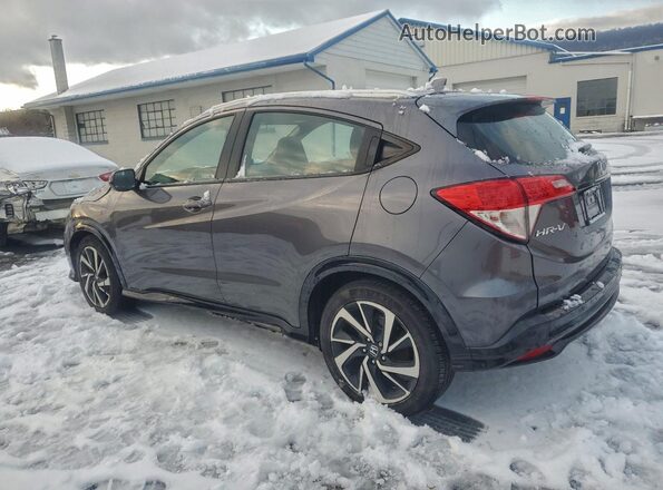 3CZRU6H14KG710281 2019 HONDA HR-V Gray Trasero izquierdo