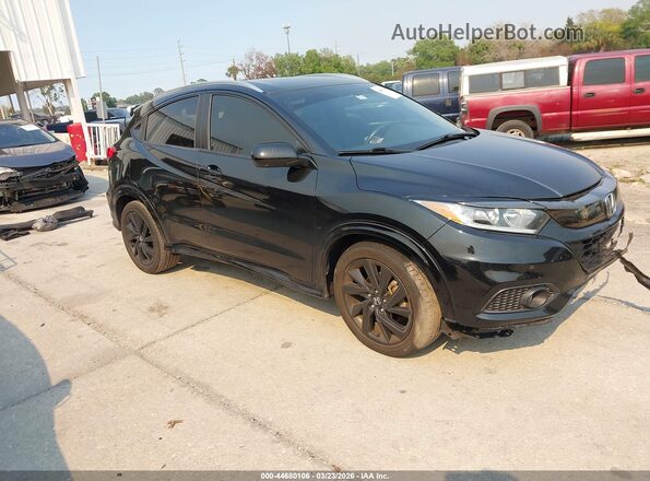 3CZRU6H19MM733947 2021 HONDA HR-V Черный Передняя правая четверть
