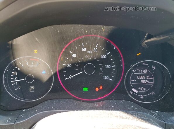 3CZRU6H32KM728152 2019 HONDA HR-V Серебряный Вид щитка приборов