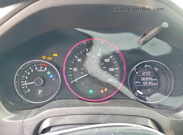 3CZRU6H39LM723211 2020 HONDA HR-V Серый Вид щитка приборов