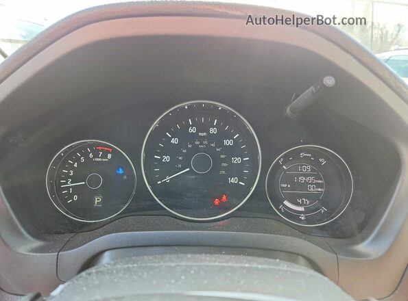 3CZRU6H3XJM717320 2018 HONDA HR-V Белый Вид щитка приборов