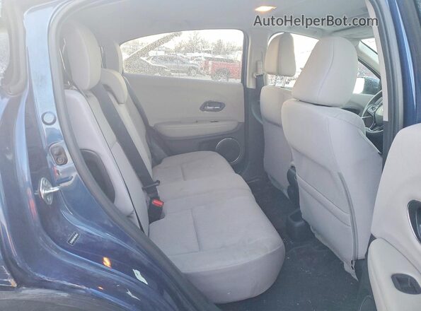 3CZRU6H51HM728542 2017 HONDA HR-V Синий Вид задних сидений