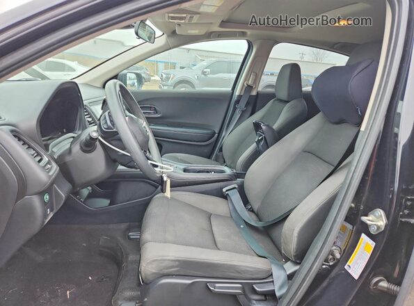 3CZRU6H53KM721387 2019 HONDA HR-V Черный Вид салона спереди