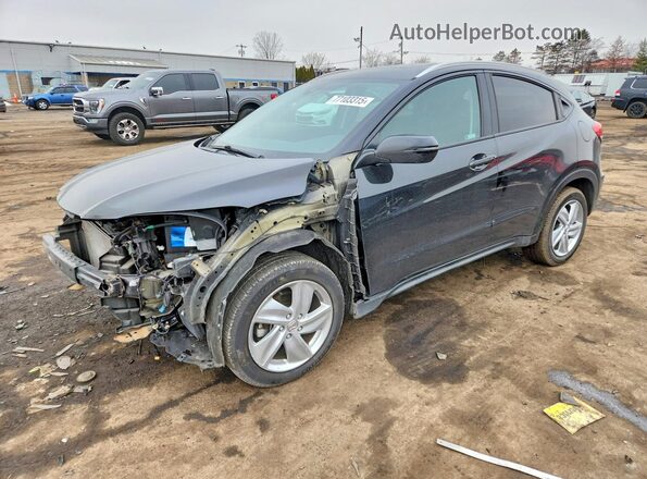 3CZRU6H53KM721387 2019 HONDA HR-V Черный Передняя левая четверть