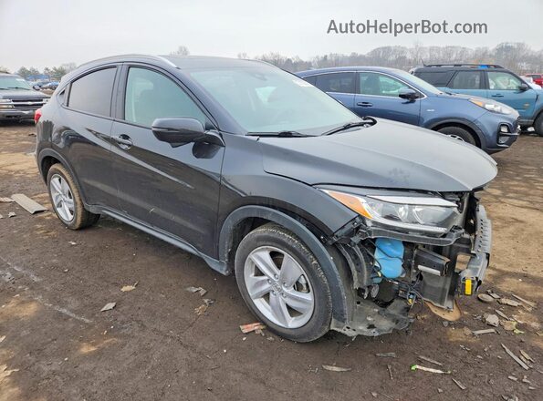 3CZRU6H53KM721387 2019 HONDA HR-V Черный Передняя правая четверть