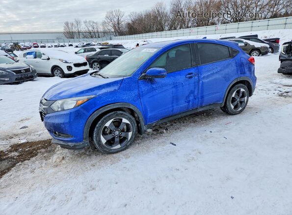 3CZRU6H56JG728010 2018 HONDA HR-V Синий Передняя левая четверть