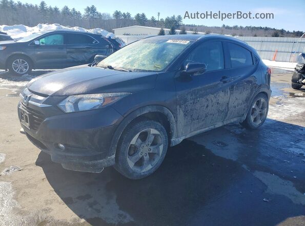 3CZRU6H71JM718973 2018 HONDA HR-V Черный Передняя левая четверть