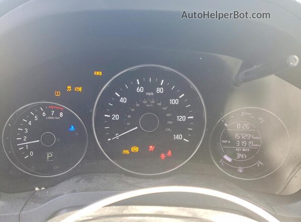 3CZRU6H71JM718973 2018 HONDA HR-V Черный Вид щитка приборов