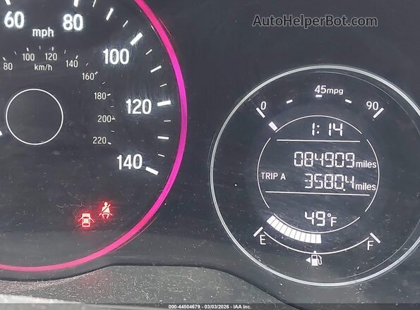 3CZRU6H72HM718541 2017 HONDA HR-V Серый Вид задних сидений