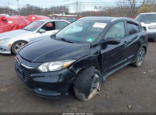 3CZRU6H73JM712933 2018 HONDA HR-V Черный Передняя левая четверть