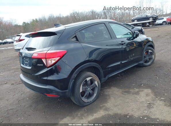 3CZRU6H73JM712933 2018 HONDA HR-V Черный Задняя правая четверть